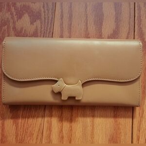 Radley London Tan Leather Wallet with Dog Charm